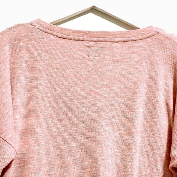 J. Crew V-neck pink space-dyed Top, size L - Picture 4 of 9